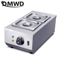 JIQI - Fundidor eléctrico de chocolate caliente doble con dos rejillas